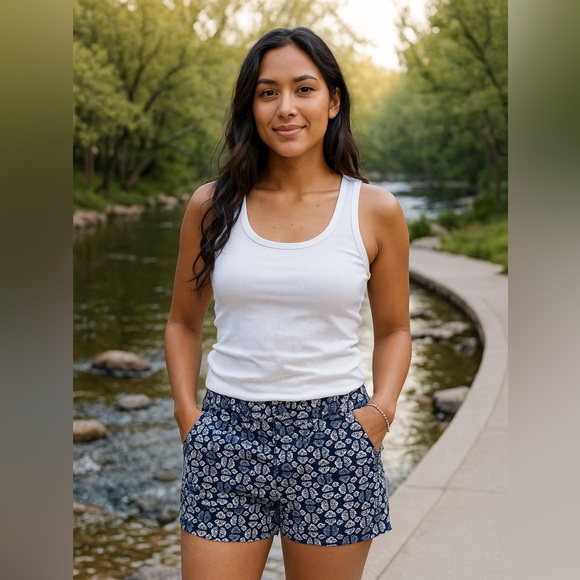 Loft butterfly wing cotton shorts - Picture 2 of 8